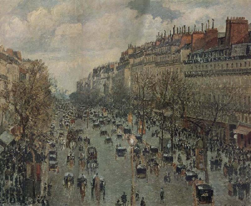 Camille Pissarro Boulevard Montmartre in Paris Spain oil painting art